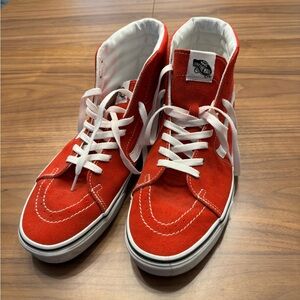 Vans Red High-Top Sneakers